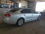 2012 Volkswagen Passat S Silver vin: 1VWAP7A32CC029128