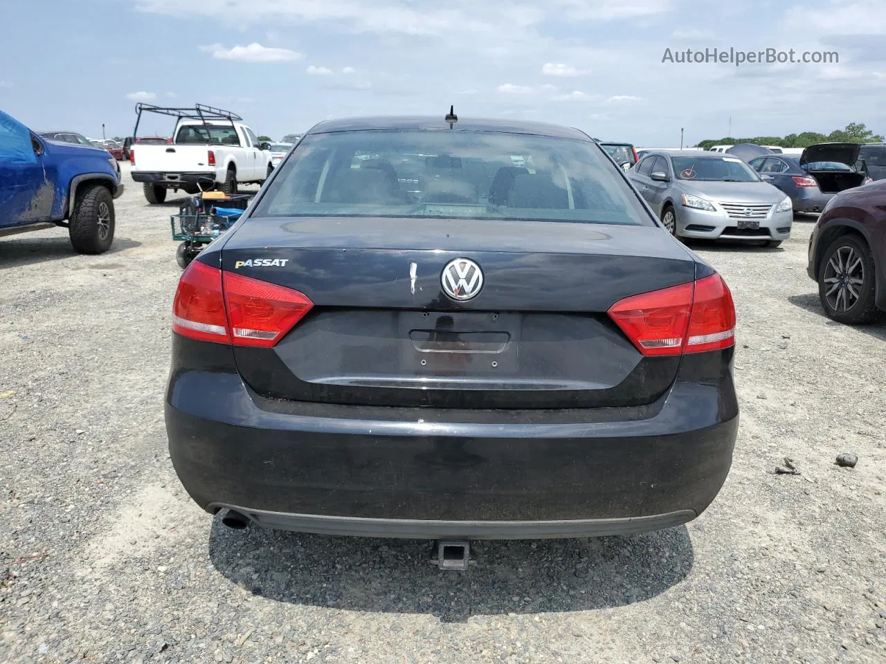 2012 Volkswagen Passat S Black vin: 1VWAP7A32CC045023