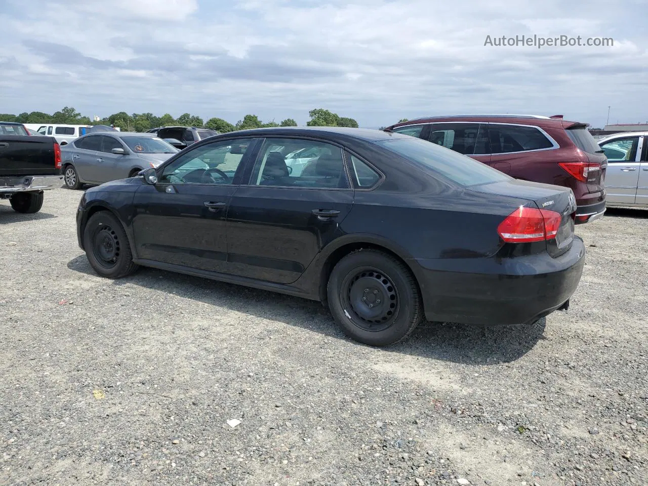 2012 Volkswagen Passat S Black vin: 1VWAP7A32CC045023