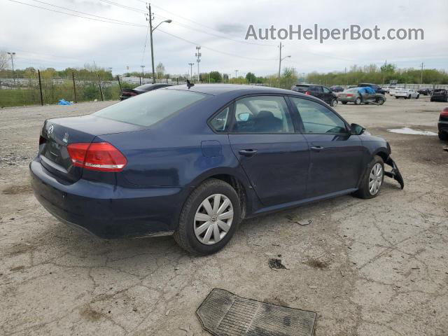 2012 Volkswagen Passat S Blue vin: 1VWAP7A32CC065658