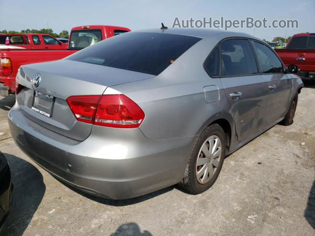 2013 Volkswagen Passat S Серый vin: 1VWAP7A32DC026196