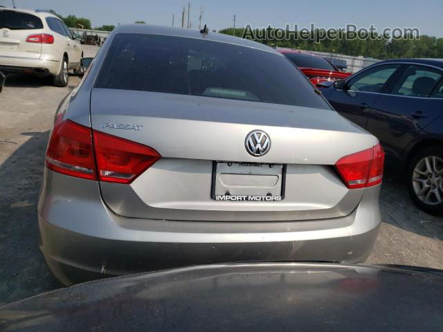 2013 Volkswagen Passat S Gray vin: 1VWAP7A32DC026196