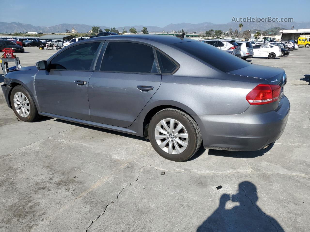 2014 Volkswagen Passat S Charcoal vin: 1VWAP7A32EC021226