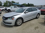 2012 Volkswagen Passat S Silver vin: 1VWAP7A33CC014704