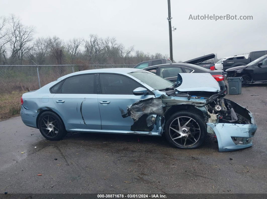 2012 Volkswagen Passat 2.5l S Light Blue vin: 1VWAP7A33CC034760