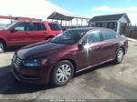 2012 Volkswagen Passat 2.5l S Burgundy vin: 1VWAP7A33CC072747