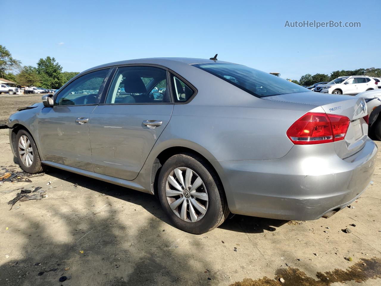 2013 Volkswagen Passat S Gray vin: 1VWAP7A33DC037451