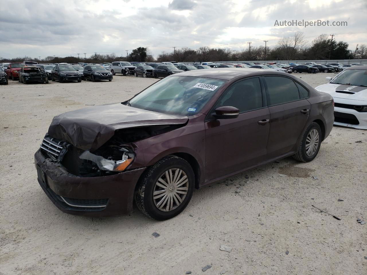 2014 Volkswagen Passat S Charcoal vin: 1VWAP7A33EC020215