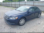 2012 Volkswagen Passat 2.5l S Blue vin: 1VWAP7A34CC019507