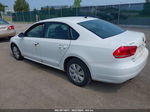 2012 Volkswagen Passat 2.5l S White vin: 1VWAP7A34CC063748