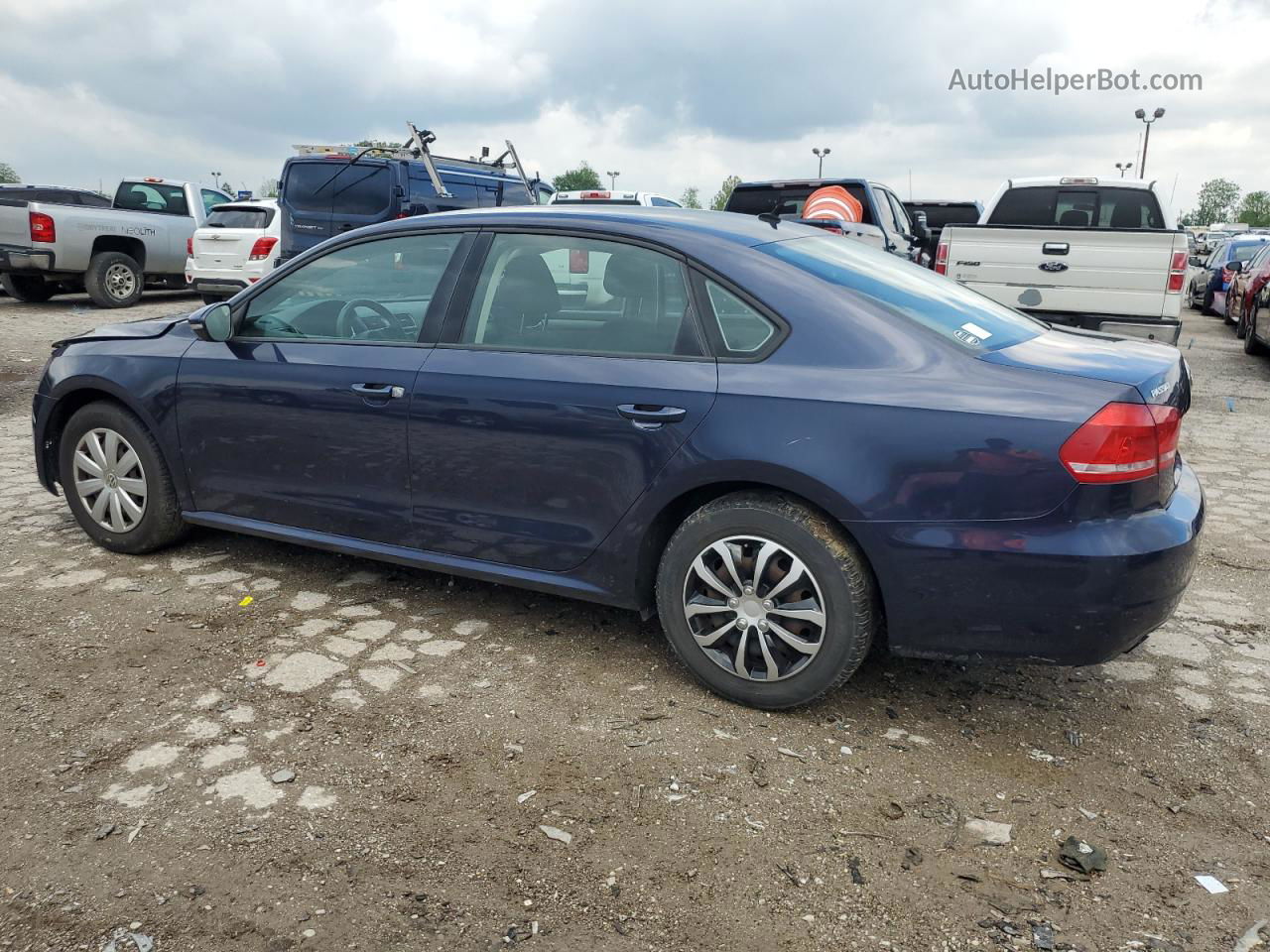 2012 Volkswagen Passat S Blue vin: 1VWAP7A34CC066651