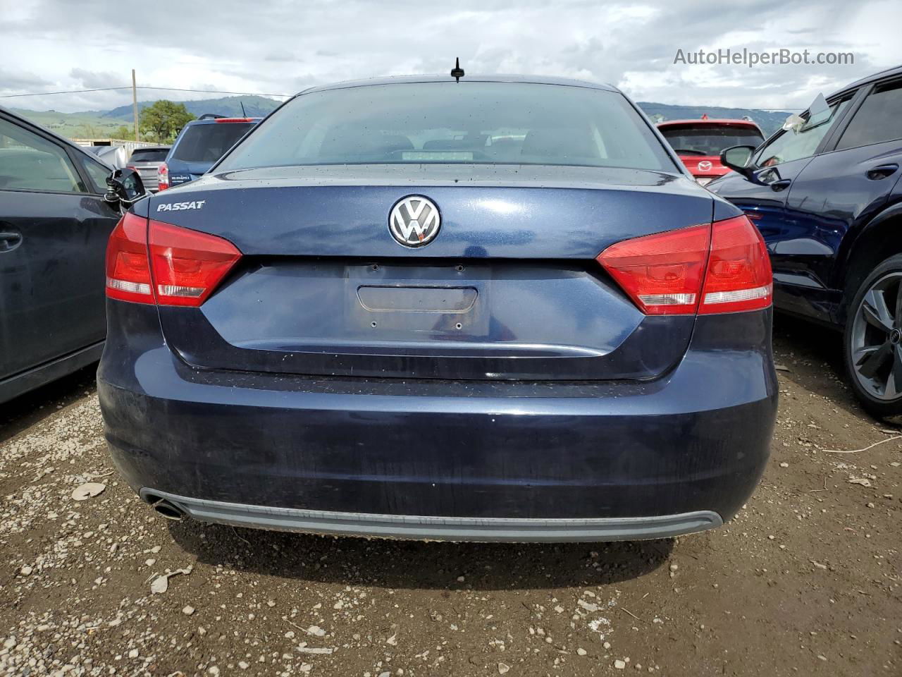 2012 Volkswagen Passat S Blue vin: 1VWAP7A34CC067203