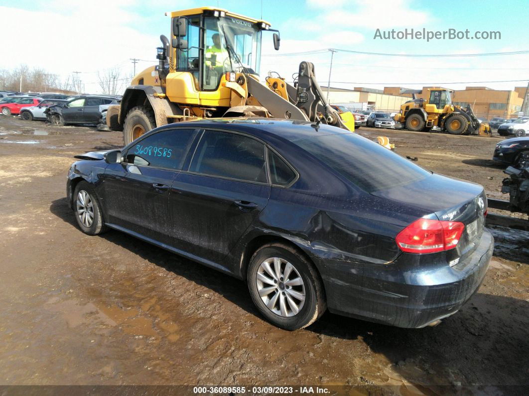 2013 Volkswagen Passat S W/appearance Blue vin: 1VWAP7A34DC007939