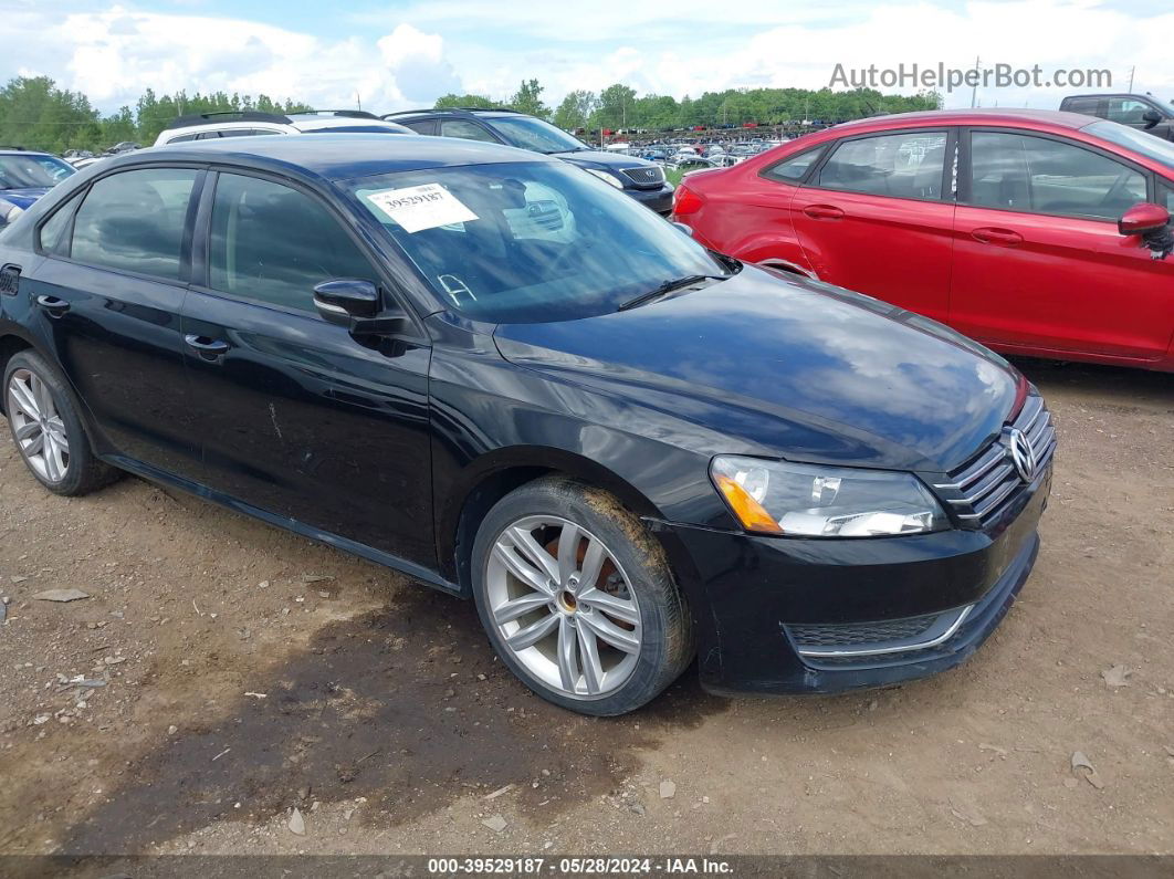 2013 Volkswagen Passat 2.5l S Black vin: 1VWAP7A34DC037846