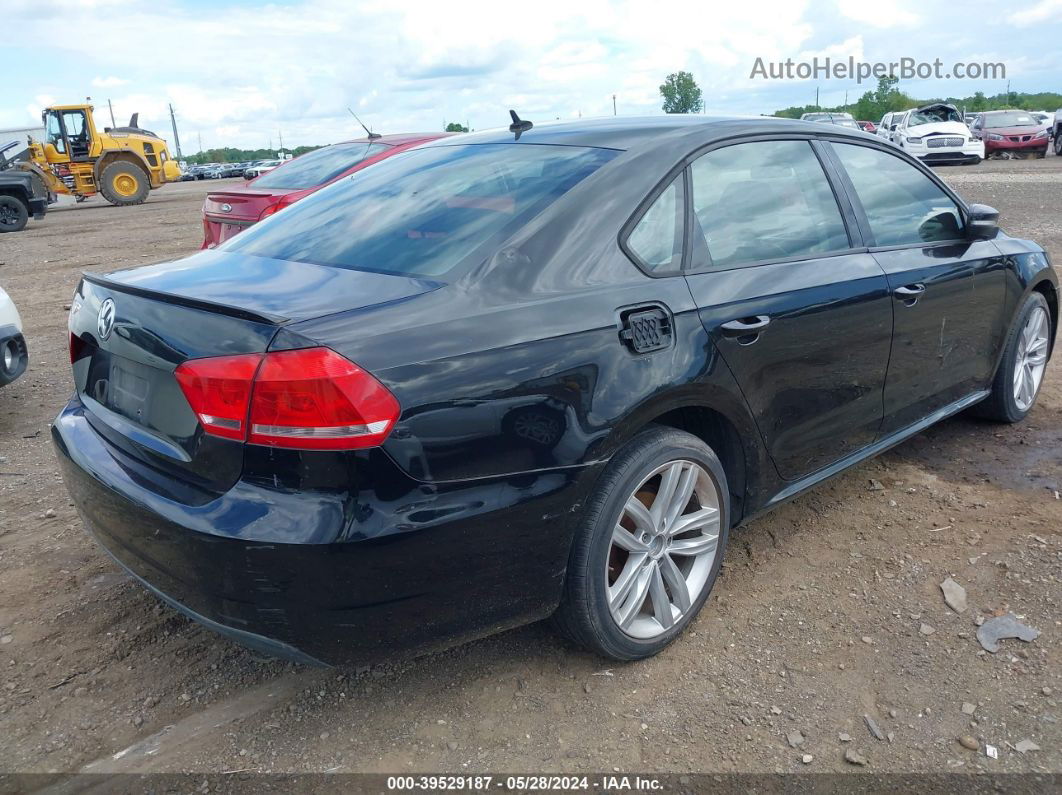 2013 Volkswagen Passat 2.5l S Black vin: 1VWAP7A34DC037846