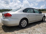 2013 Volkswagen Passat S Silver vin: 1VWAP7A34DC084925