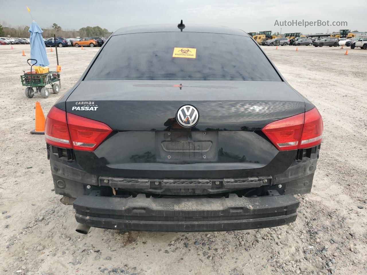 2014 Volkswagen Passat S Black vin: 1VWAP7A34EC007439