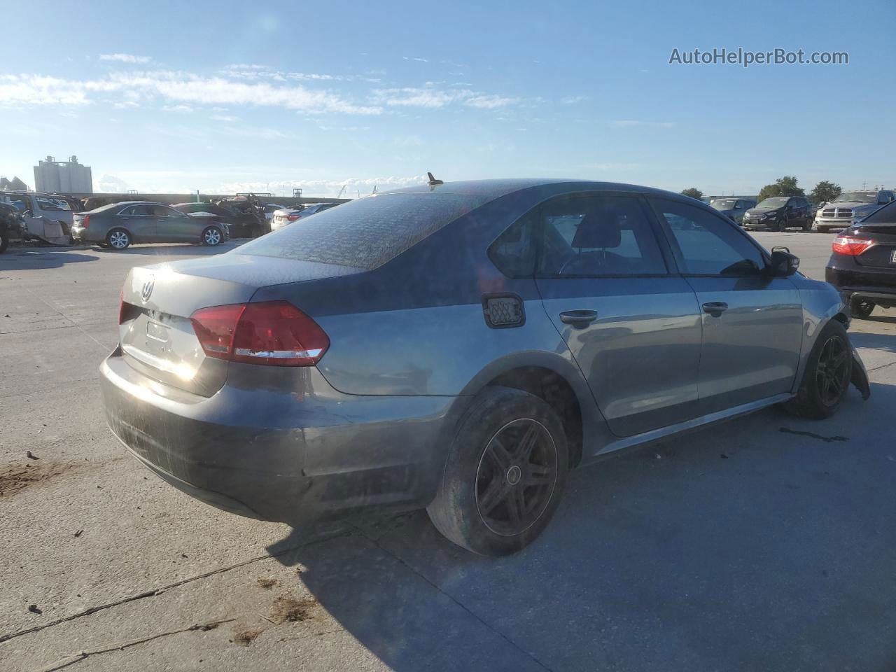 2014 Volkswagen Passat S Gray vin: 1VWAP7A34EC012625