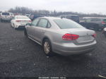 2014 Volkswagen Passat 2.5l S Silver vin: 1VWAP7A34EC024645