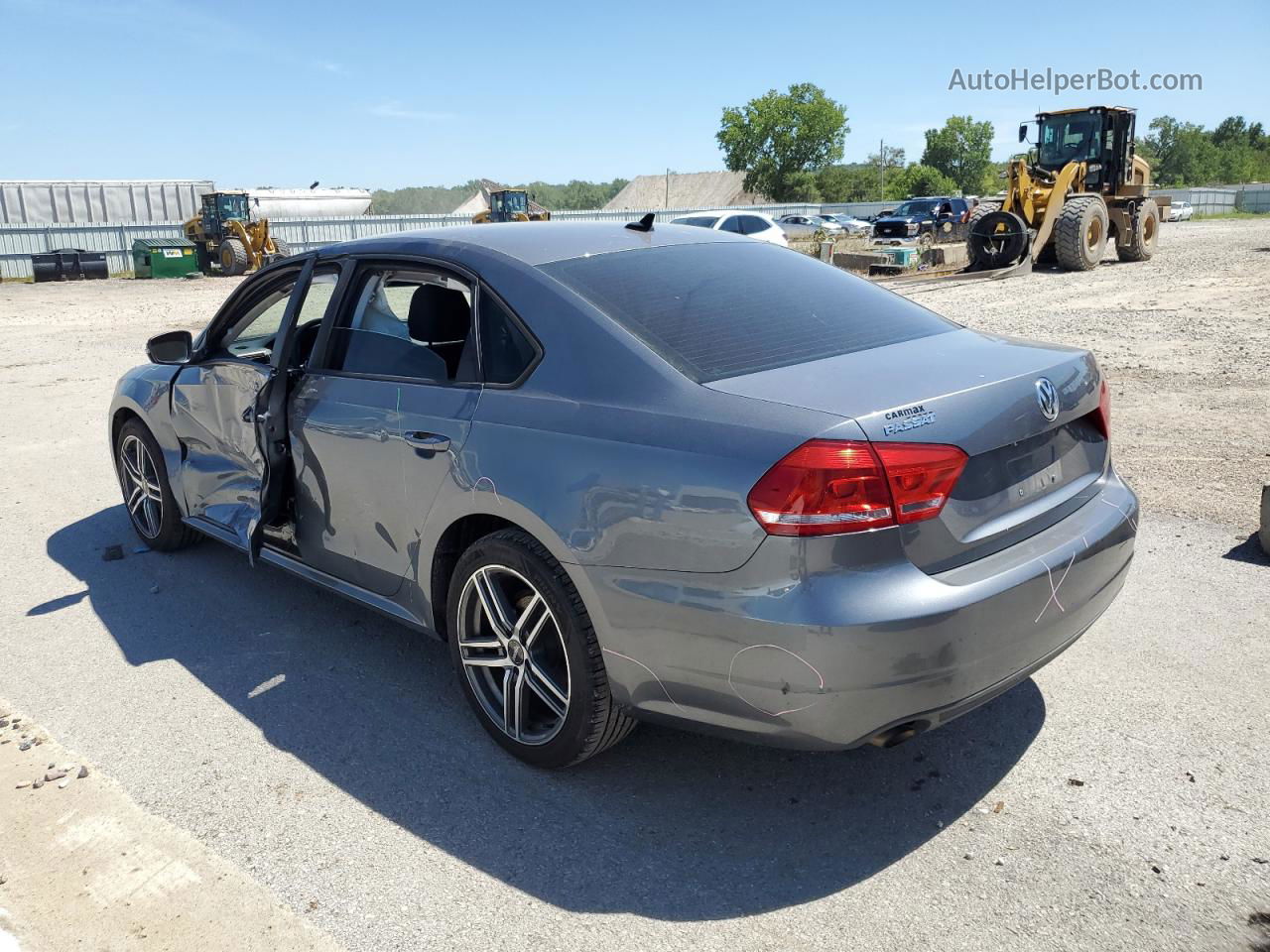 2014 Volkswagen Passat S Gray vin: 1VWAP7A34EC026637