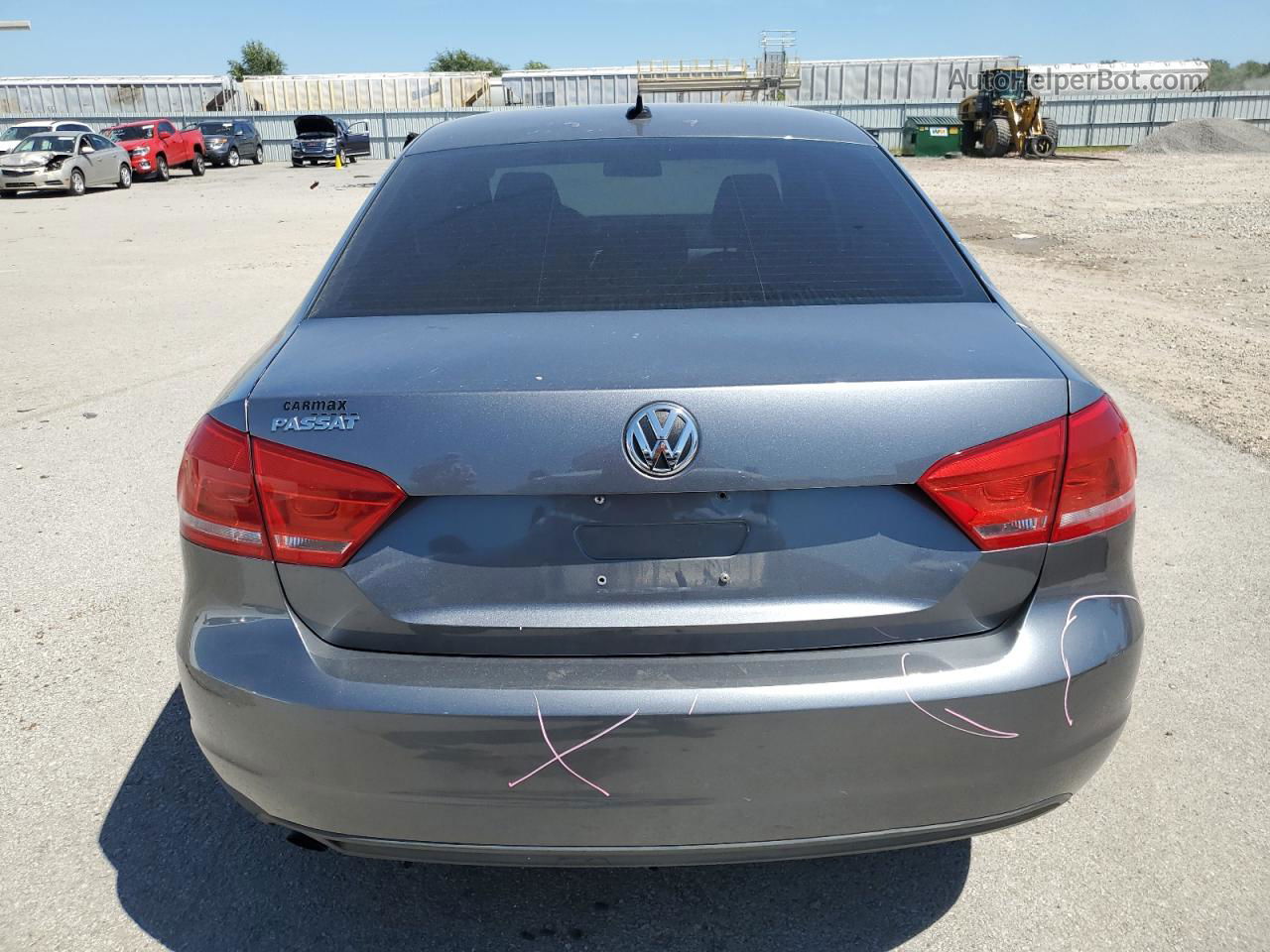 2014 Volkswagen Passat S Gray vin: 1VWAP7A34EC026637