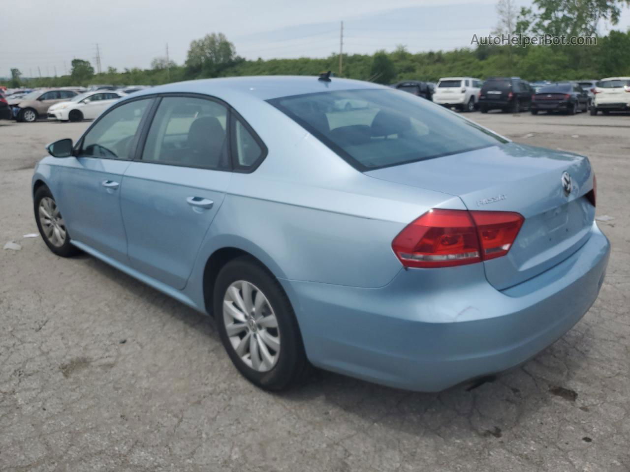 2012 Volkswagen Passat S Turquoise vin: 1VWAP7A35CC063774