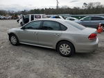 2012 Volkswagen Passat S Silver vin: 1VWAP7A36CC021257