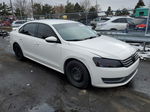 2012 Volkswagen Passat S White vin: 1VWAP7A36CC065940