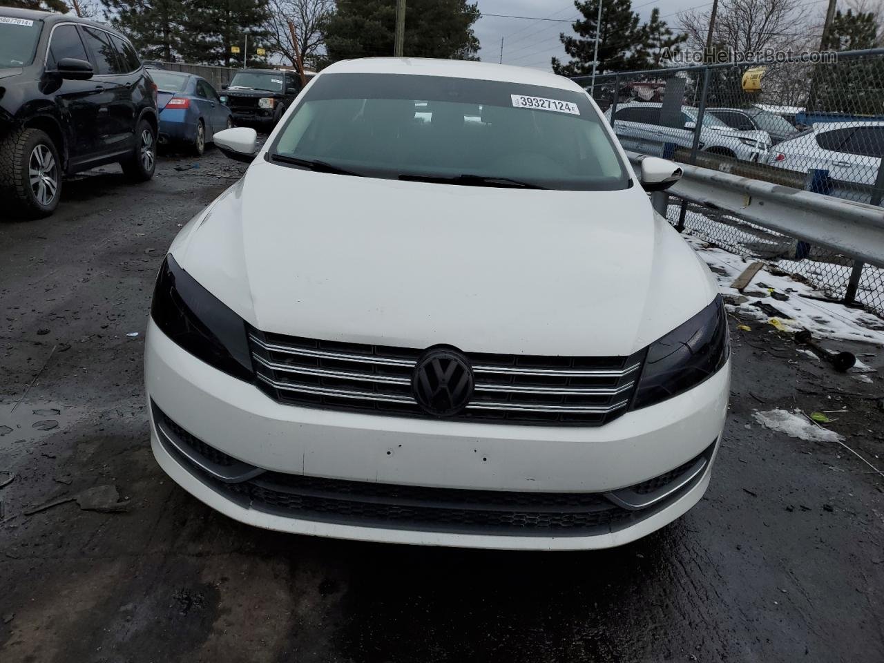 2012 Volkswagen Passat S White vin: 1VWAP7A36CC065940