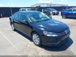 2012 Volkswagen Passat 2.5l S Black vin: 1VWAP7A37CC003950