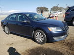 2012 Volkswagen Passat S Синий vin: 1VWAP7A37CC017945