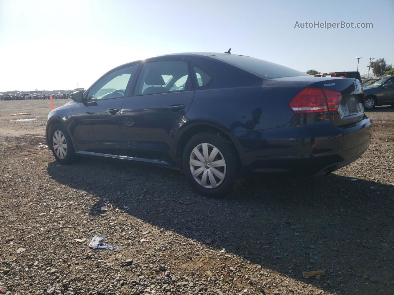 2012 Volkswagen Passat S Синий vin: 1VWAP7A37CC017945