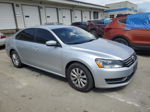 2013 Volkswagen Passat S Silver vin: 1VWAP7A37DC080657