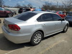 2013 Volkswagen Passat S Silver vin: 1VWAP7A37DC080657