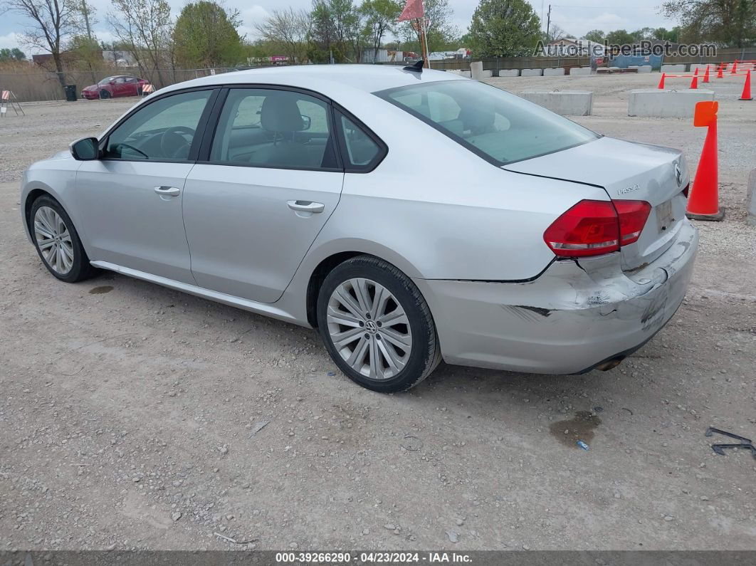 2014 Volkswagen Passat 2.5l S Silver vin: 1VWAP7A37EC023862