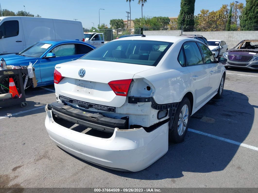 2012 Volkswagen Passat S W/appearance White vin: 1VWAP7A38CC003956