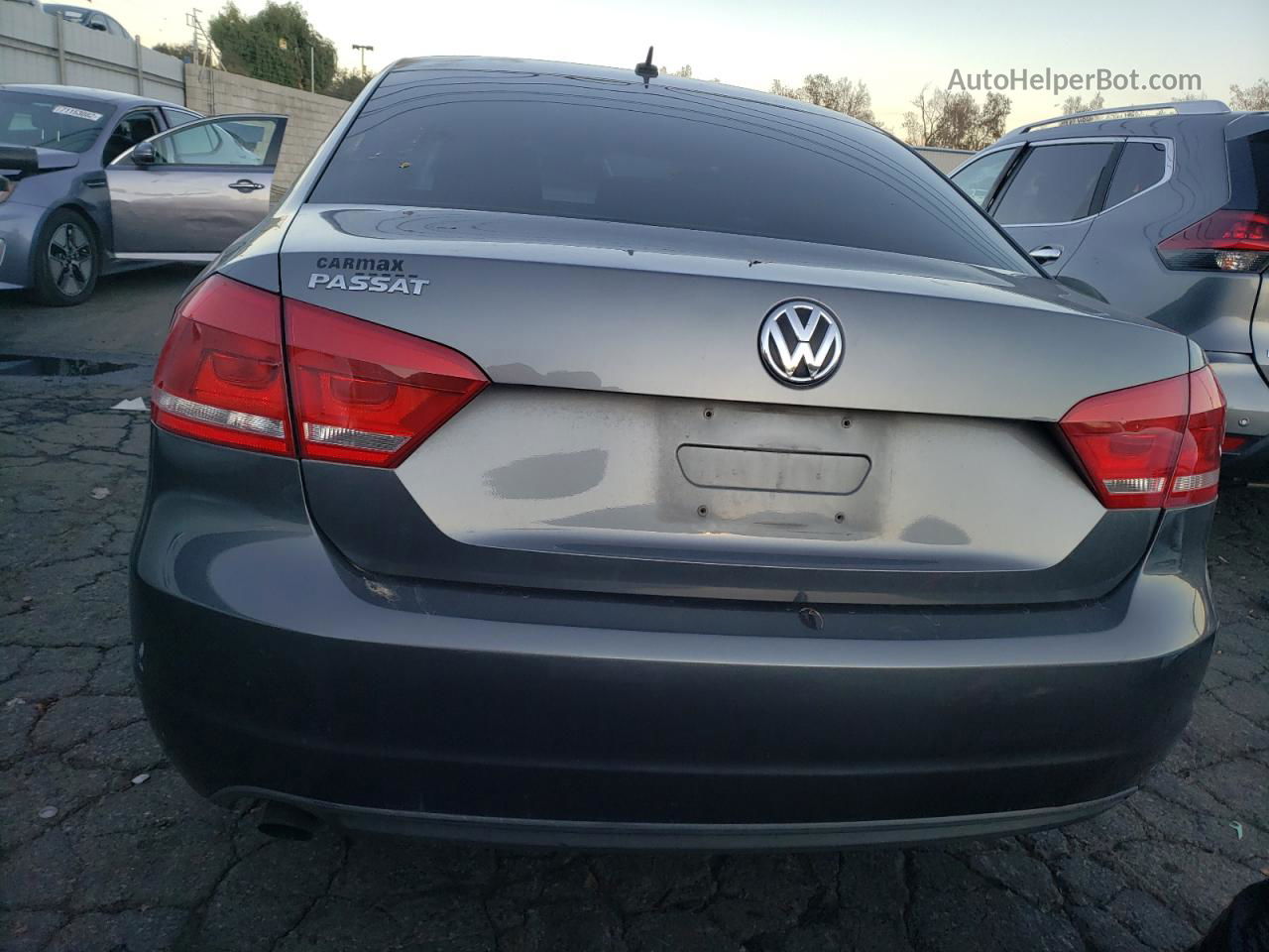 2012 Volkswagen Passat S Gray vin: 1VWAP7A38CC043566