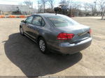 2012 Volkswagen Passat 2.5l S Gray vin: 1VWAP7A38CC090225