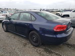 2013 Volkswagen Passat S Blue vin: 1VWAP7A38DC123564