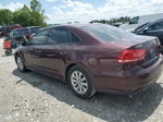 2012 Volkswagen Passat S Maroon vin: 1VWAP7A39CC087138