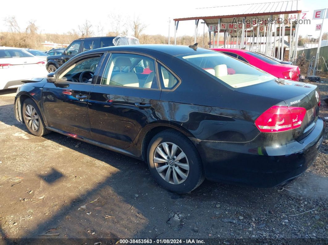 2013 Volkswagen Passat 2.5l Wolfsburg Edition Black vin: 1VWAP7A39DC132645