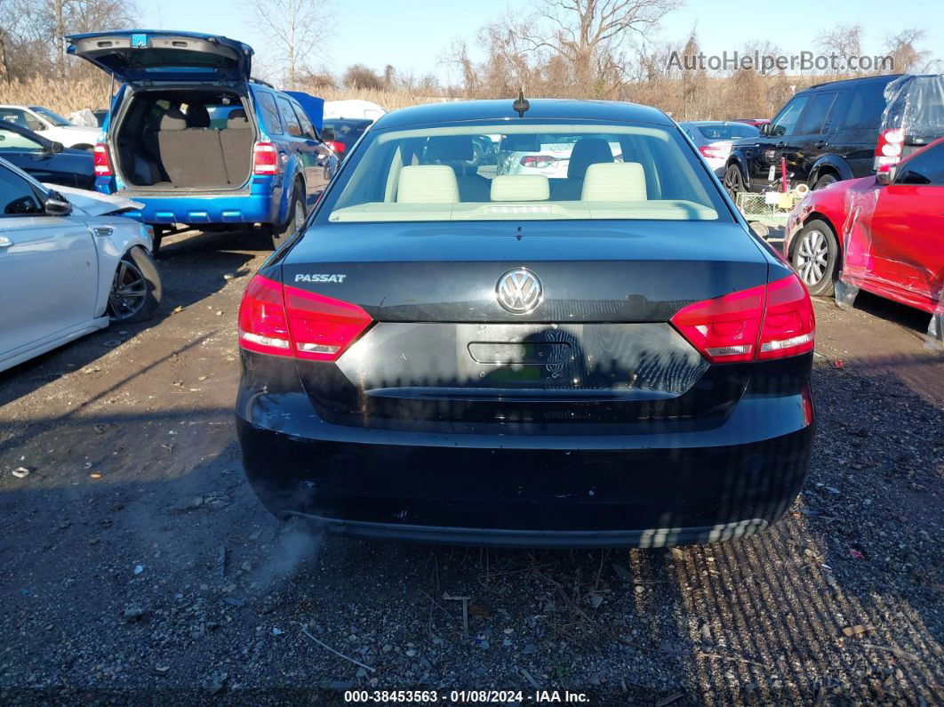 2013 Volkswagen Passat 2.5l Wolfsburg Edition Black vin: 1VWAP7A39DC132645