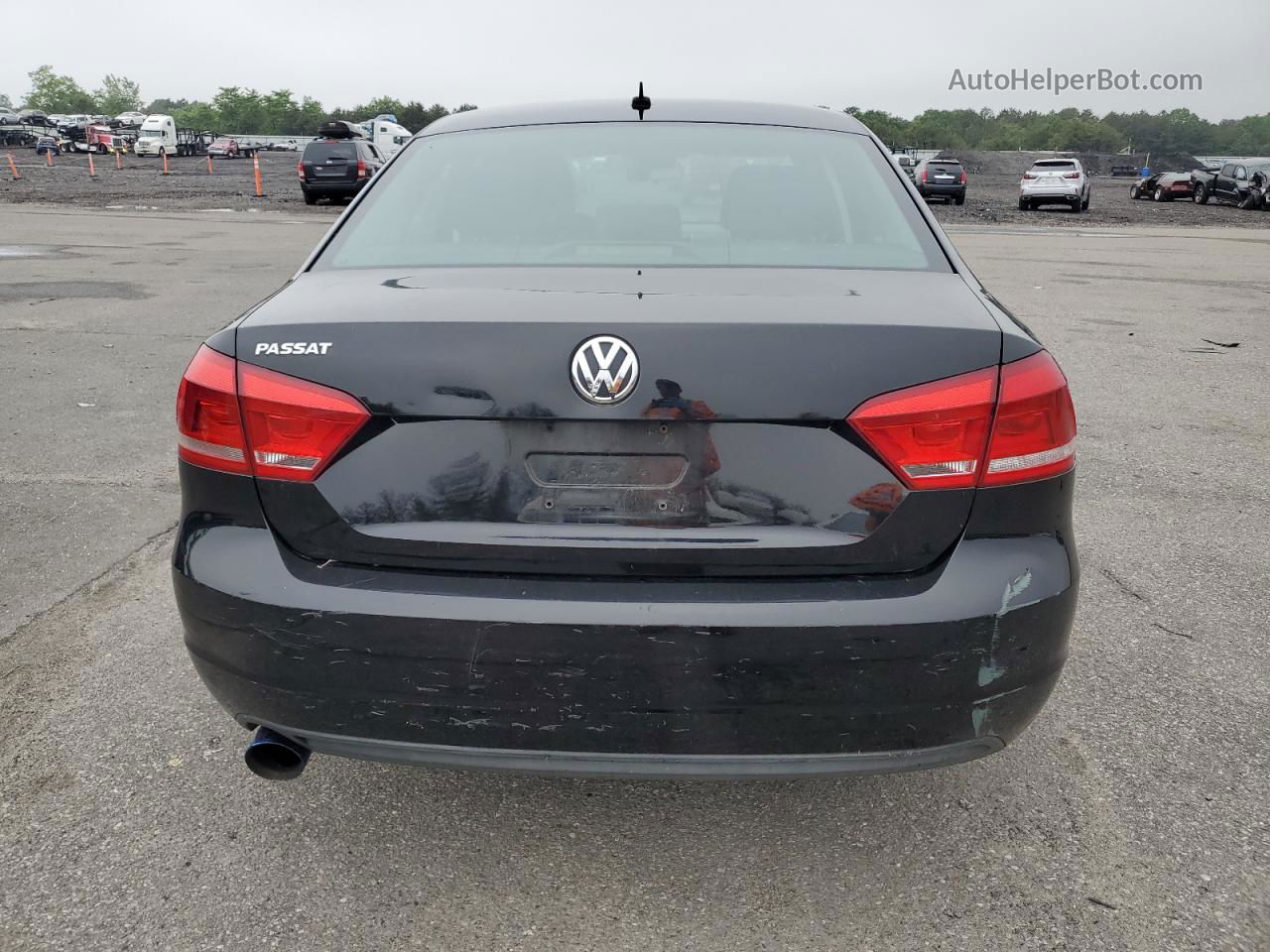 2013 Volkswagen Passat S Black vin: 1VWAP7A39DC150756