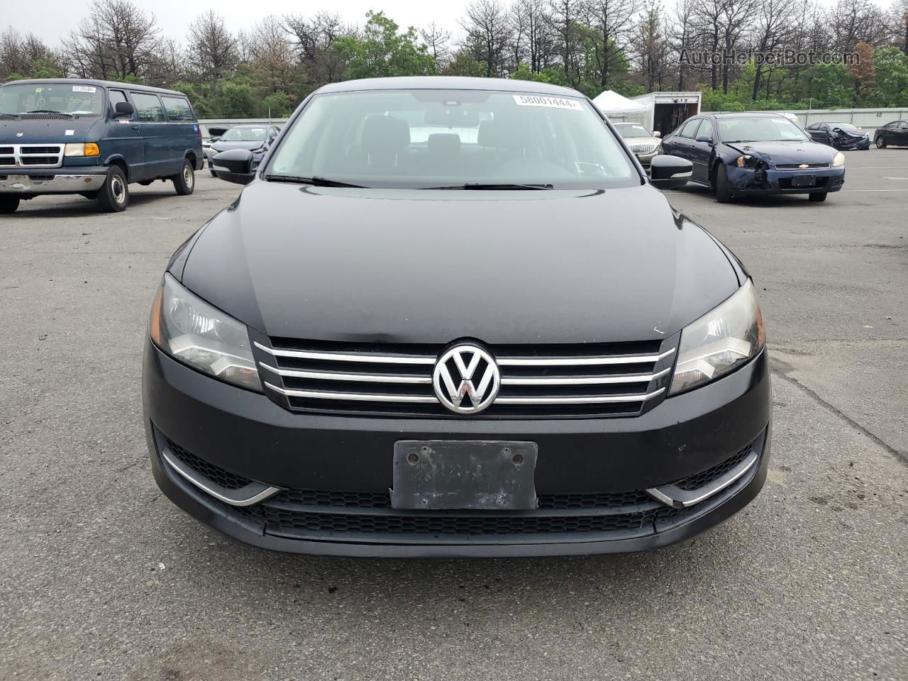 2013 Volkswagen Passat S Black vin: 1VWAP7A39DC150756