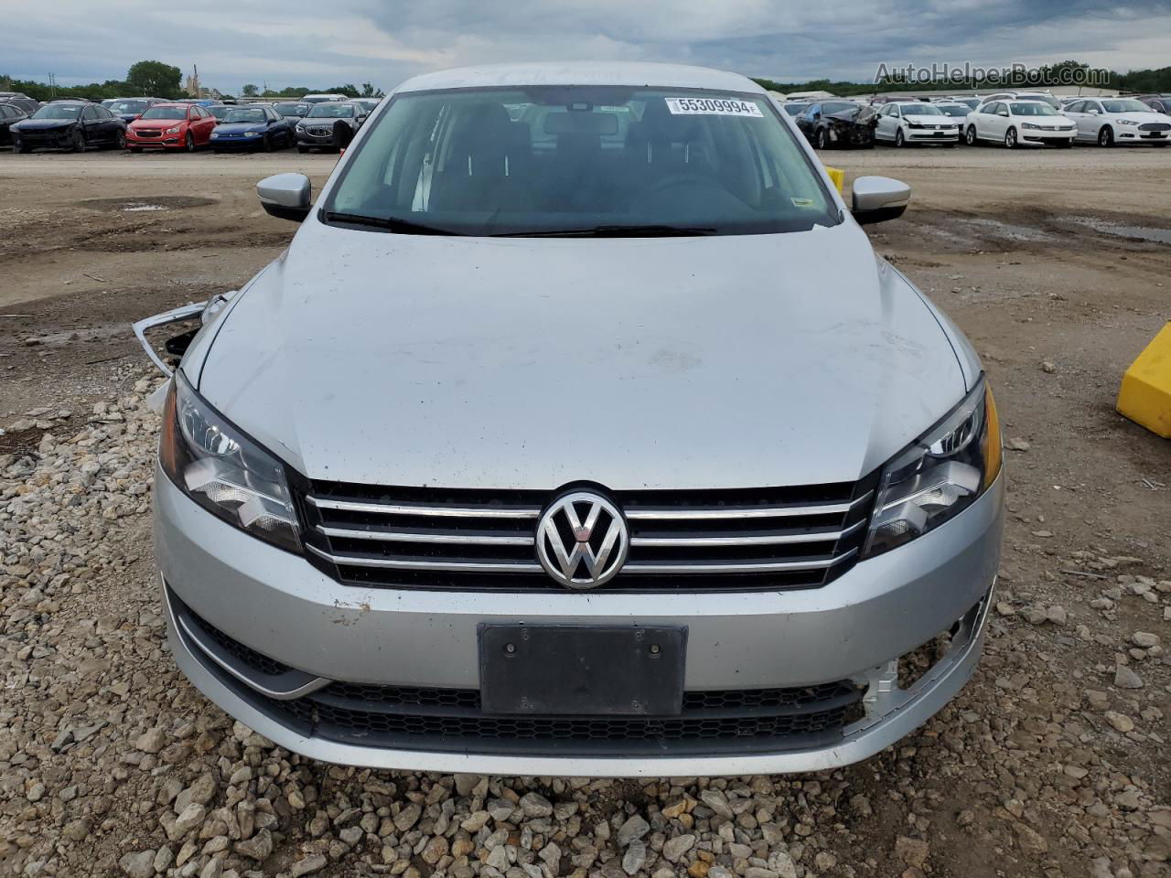 2014 Volkswagen Passat S Silver vin: 1VWAP7A39EC022275