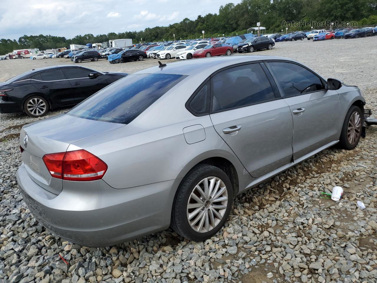 2012 Volkswagen Passat S Silver vin: 1VWAP7A3XCC032892