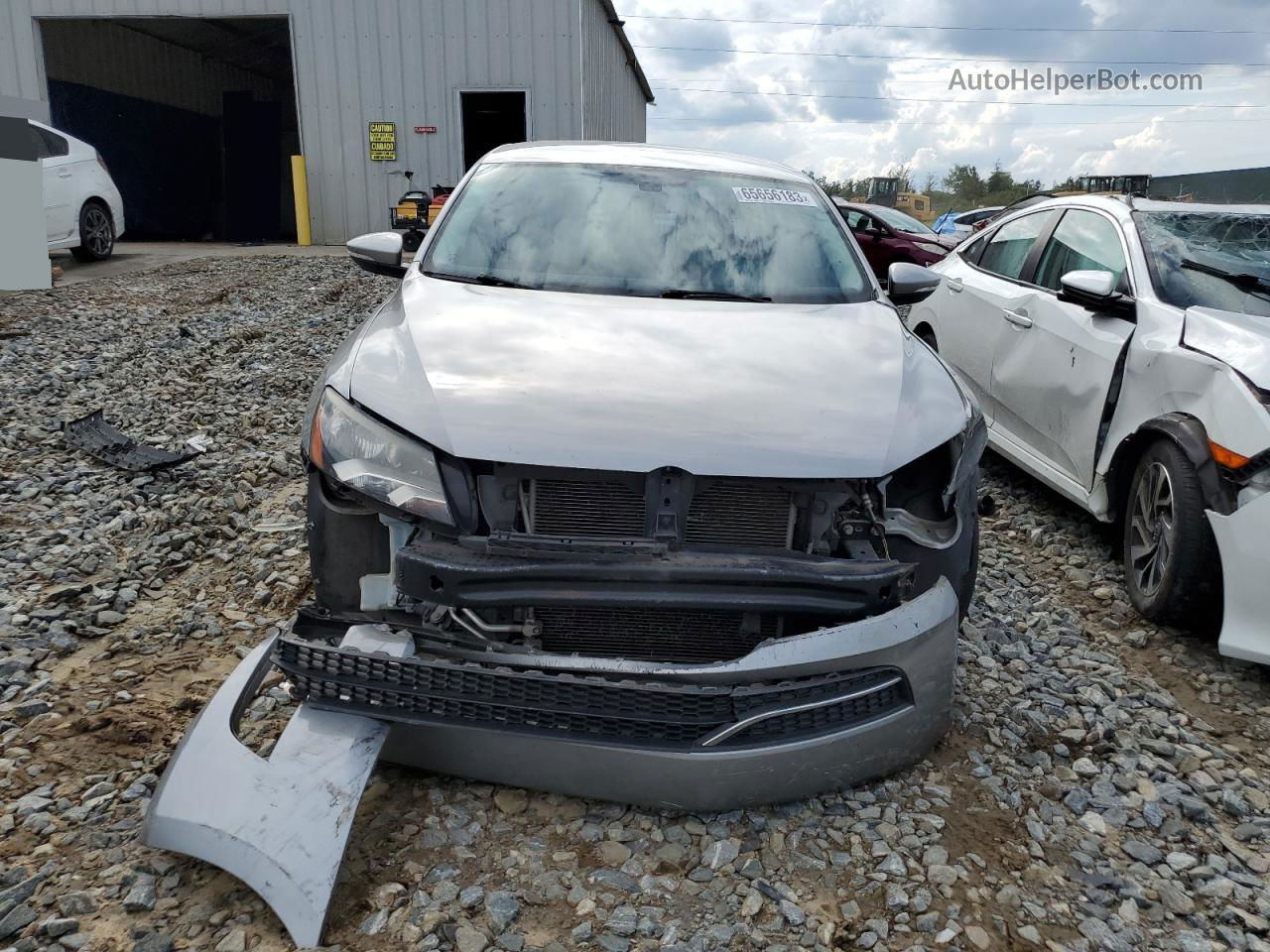 2012 Volkswagen Passat S Silver vin: 1VWAP7A3XCC032892