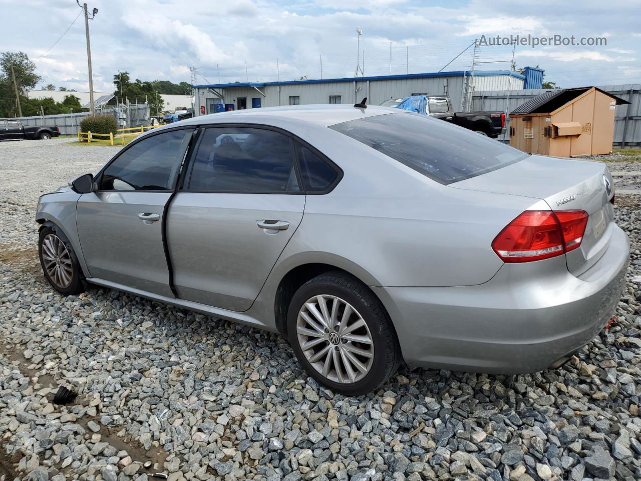 2012 Volkswagen Passat S Silver vin: 1VWAP7A3XCC032892