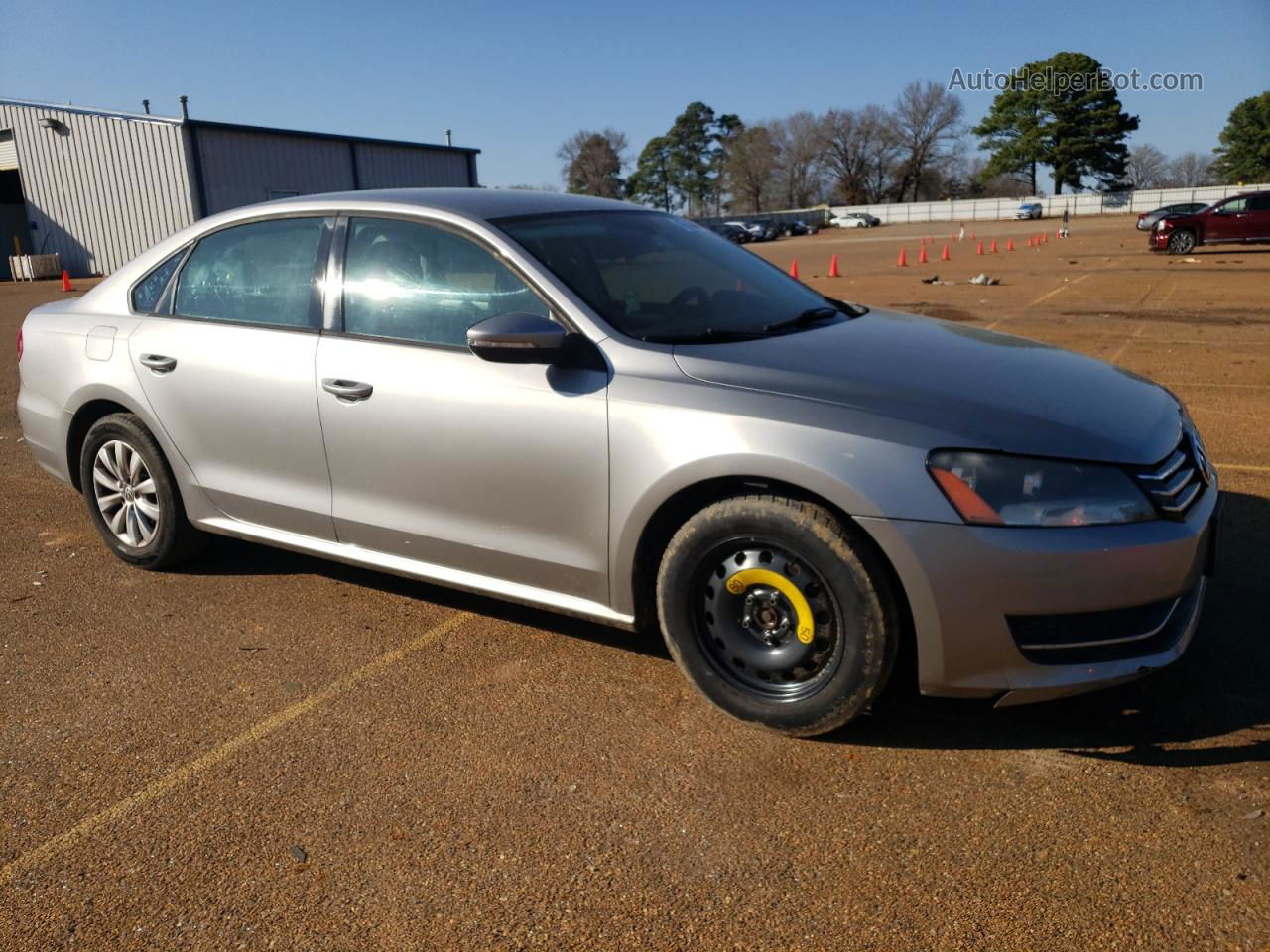 2012 Volkswagen Passat S Silver vin: 1VWAP7A3XCC033220