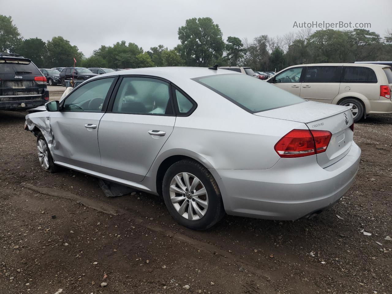 2014 Volkswagen Passat S Silver vin: 1VWAS7A30EC113191